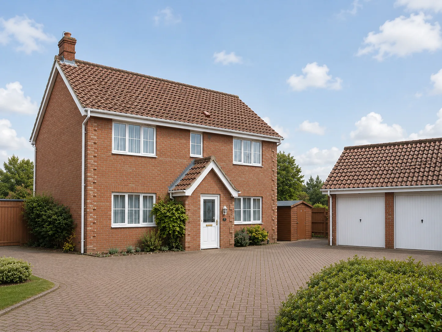 Mardle House exterior with driveway and garage
